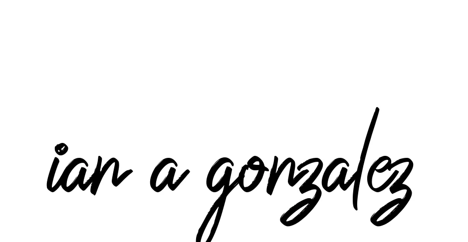 Handwritten Signature for Ian-a-gonzalez - Style 149 Online