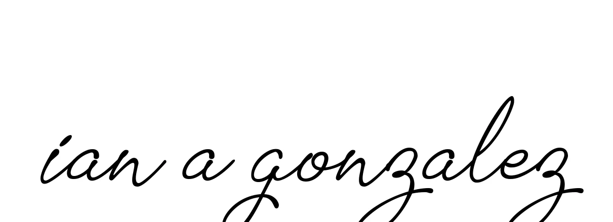 Handwritten Signature for Ian-a-gonzalez - Style 151 Online