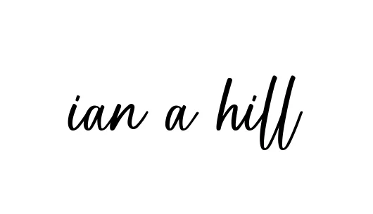 Handwritten Signature for Ian-a-hill - Style 142 Online