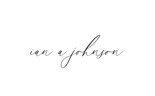 Handwritten Signature for Ian-a-johnson - Style 134 Online