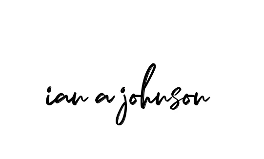 Handwritten Signature for Ian-a-johnson - Style 141 Online