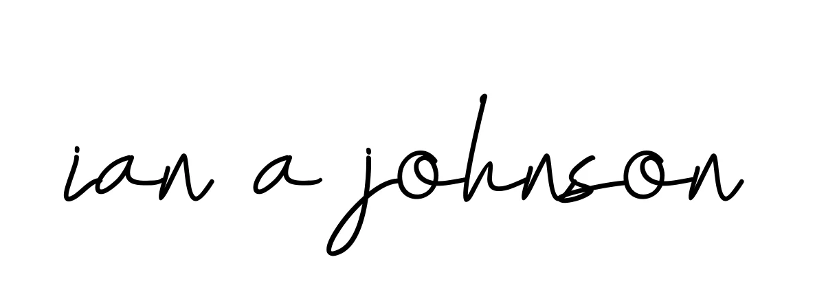 Handwritten Signature for Ian-a-johnson - Style 155 Online