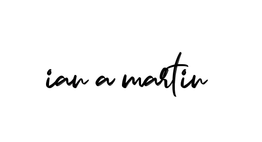 Handwritten Signature for Ian-a-martin - Style 141 Online