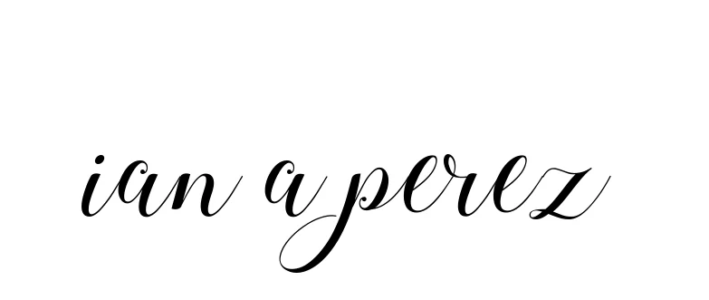 Handwritten Signature for Ian-a-perez - Style 144 Online