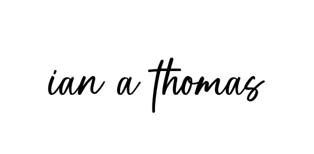 Handwritten Signature for Ian-a-thomas - Style 142 Online