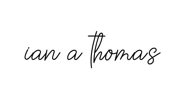 Handwritten Signature for Ian-a-thomas - Style 145 Online