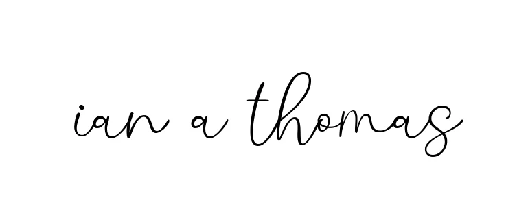 Handwritten Signature for Ian-a-thomas - Style 147 Online