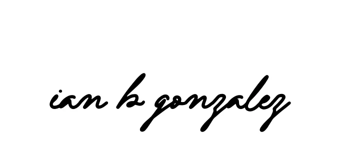 Handwritten Signature for Ian-b-gonzalez - Style 138 Online