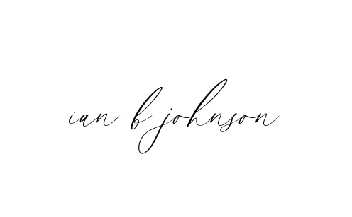 Handwritten Signature for Ian-b-johnson - Style 134 Online