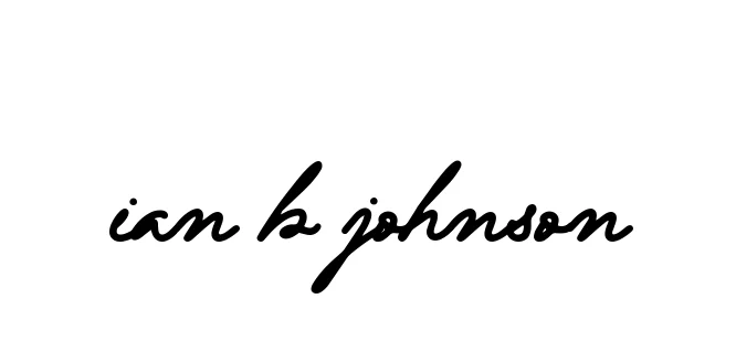Handwritten Signature for Ian-b-johnson - Style 137 Online