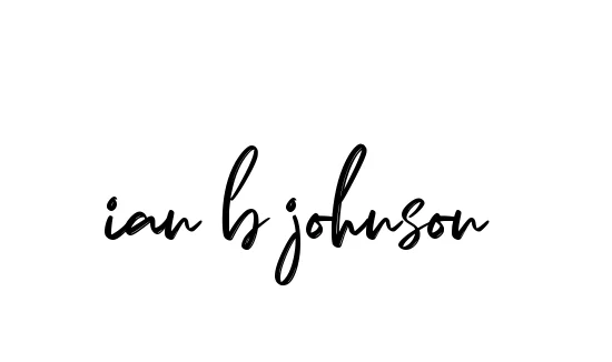 Handwritten Signature for Ian-b-johnson - Style 141 Online