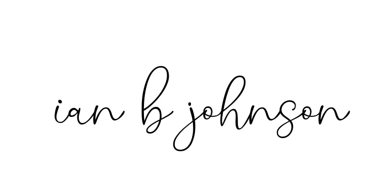 Handwritten Signature for Ian-b-johnson - Style 147 Online