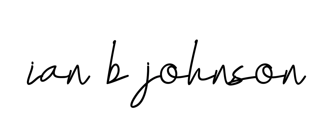 Handwritten Signature for Ian-b-johnson - Style 155 Online