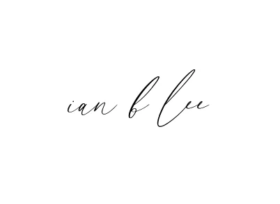 Handwritten Signature for Ian-b-lee - Style 134 Online