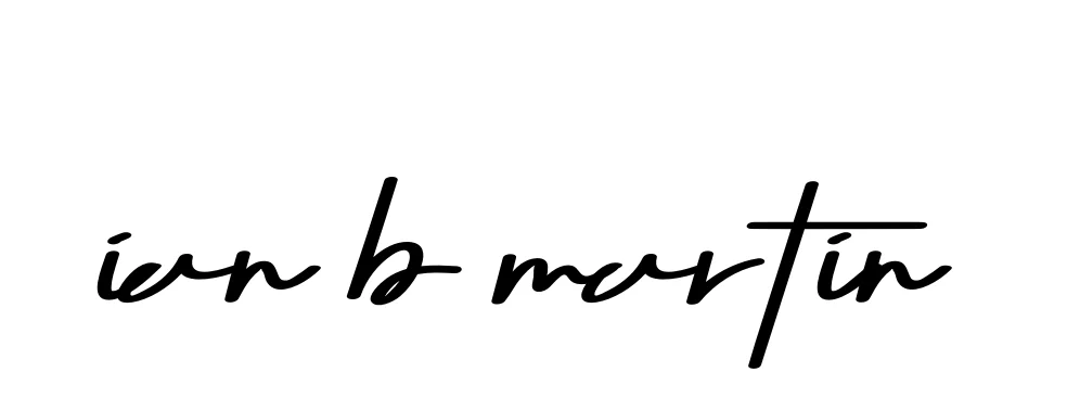 Handwritten Signature for Ian-b-martin - Style 135 Online