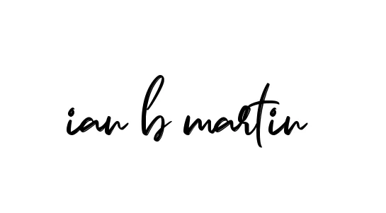 Handwritten Signature for Ian-b-martin - Style 141 Online