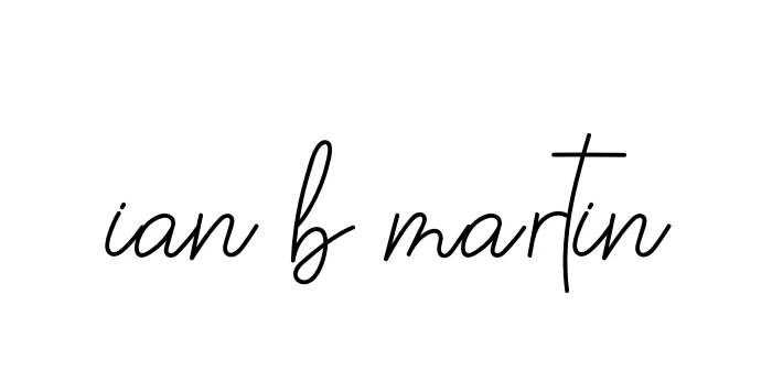 Handwritten Signature for Ian-b-martin - Style 145 Online