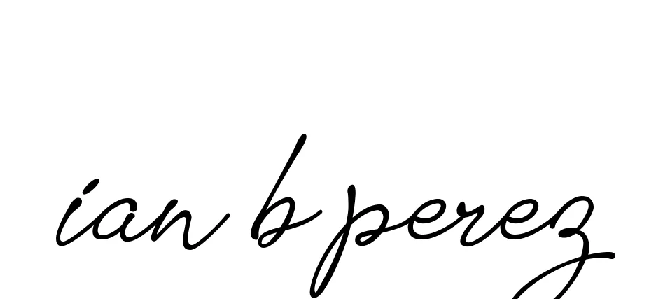 Handwritten Signature for Ian-b-perez - Style 151 Online