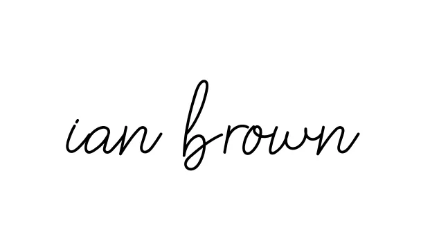 Handwritten Signature for Ian-brown - Style 145 Online