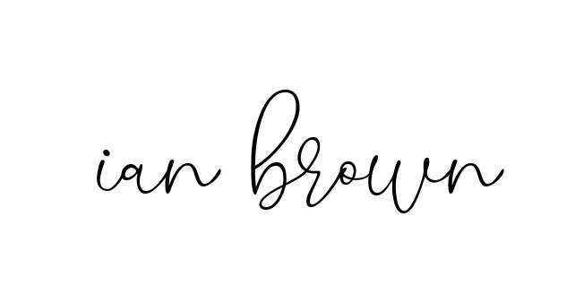 Handwritten Signature for Ian-brown - Style 147 Online