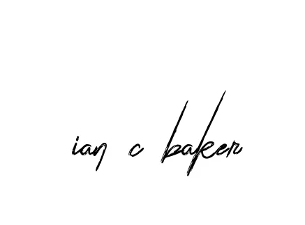 Handwritten Signature for Ian-c-baker - Style 133 Online