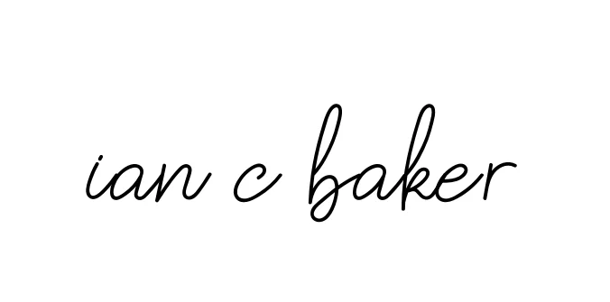 Handwritten Signature for Ian-c-baker - Style 145 Online