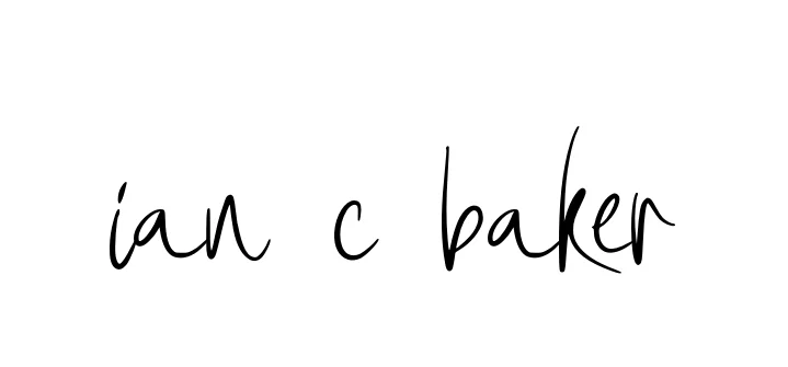 Handwritten Signature for Ian-c-baker - Style 146 Online