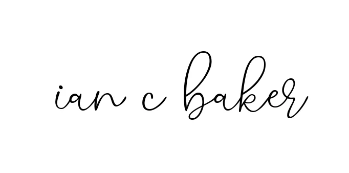 Handwritten Signature for Ian-c-baker - Style 147 Online