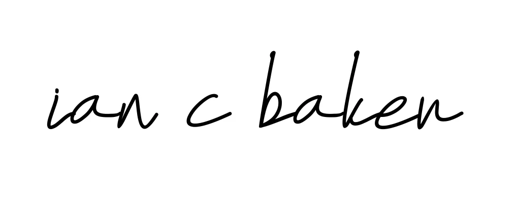 Handwritten Signature for Ian-c-baker - Style 155 Online