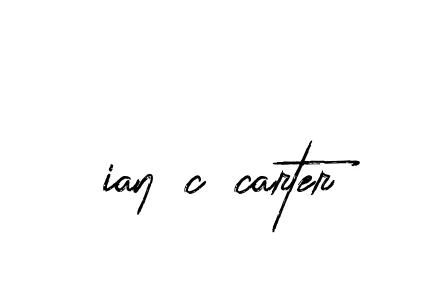 Handwritten Signature for Ian-c-carter - Style 133 Online