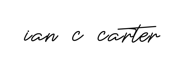 Handwritten Signature for Ian-c-carter - Style 150 Online