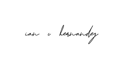 Handwritten Signature for Ian-c-hernandez - Style 139 Online