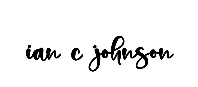 Handwritten Signature for Ian-c-johnson - Style 136 Online