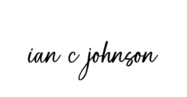 Handwritten Signature for Ian-c-johnson - Style 142 Online