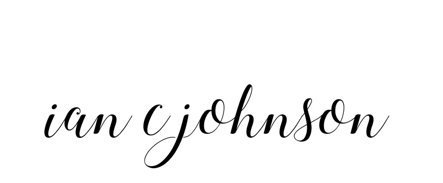 Handwritten Signature for Ian-c-johnson - Style 144 Online