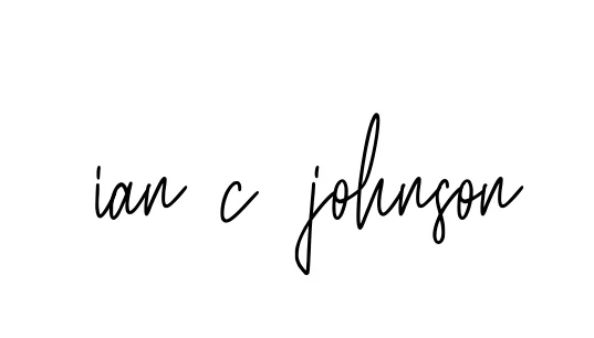 Handwritten Signature for Ian-c-johnson - Style 154 Online