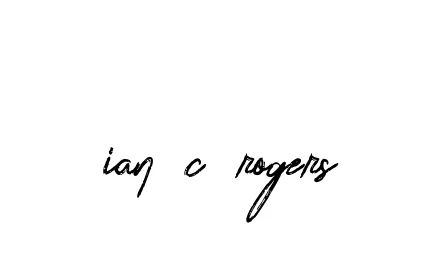 Handwritten Signature for Ian-c-rogers - Style 133 Online