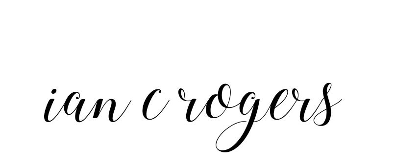 Handwritten Signature for Ian-c-rogers - Style 144 Online
