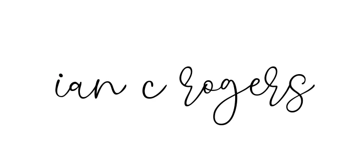 Handwritten Signature for Ian-c-rogers - Style 147 Online