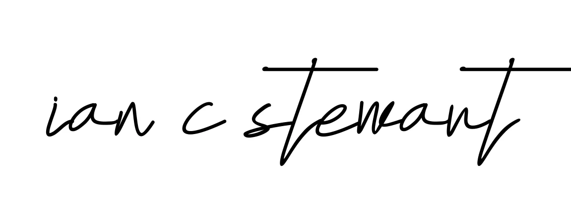 Handwritten Signature for Ian-c-stewart - Style 155 Online