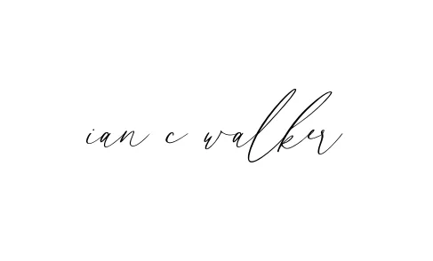 Handwritten Signature for Ian-c-walker - Style 134 Online