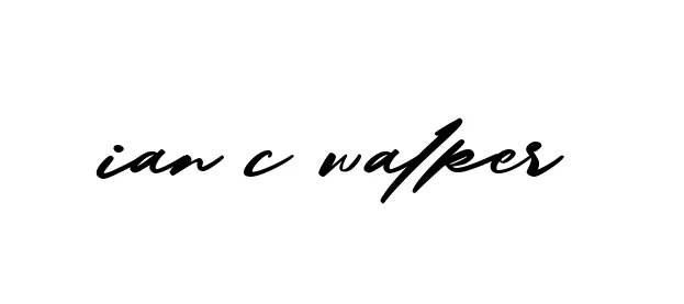 Handwritten Signature for Ian-c-walker - Style 140 Online