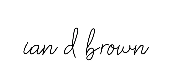 Handwritten Signature for Ian-d-brown - Style 145 Online