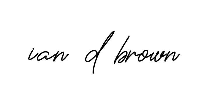 Handwritten Signature for Ian-d-brown - Style 150 Online