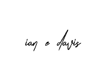 Handwritten Signature for Ian-e-davis - Style 133 Online