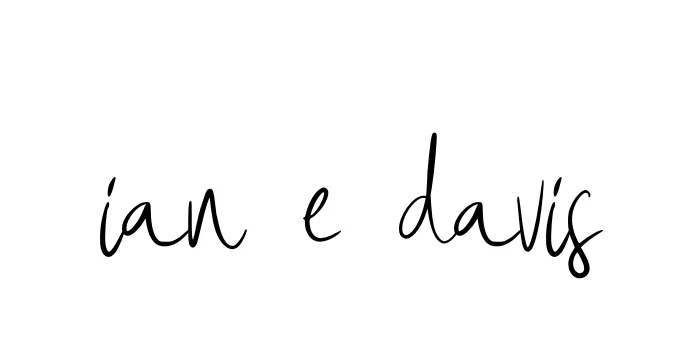 Handwritten Signature for Ian-e-davis - Style 146 Online