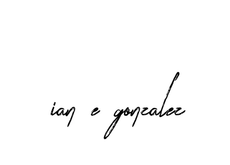 Handwritten Signature for Ian-e-gonzalez - Style 133 Online