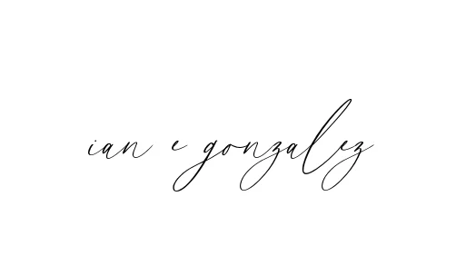 Handwritten Signature for Ian-e-gonzalez - Style 134 Online