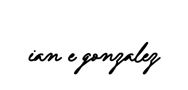 Handwritten Signature for Ian-e-gonzalez - Style 138 Online