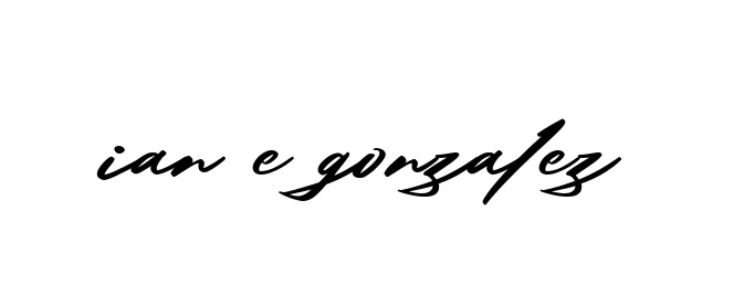 Handwritten Signature for Ian-e-gonzalez - Style 140 Online